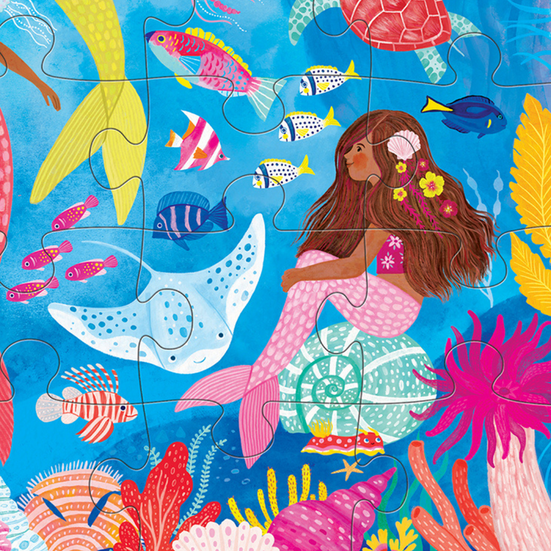 Crocodile Creek Mermaid Dreams floor puzzle 36 pc