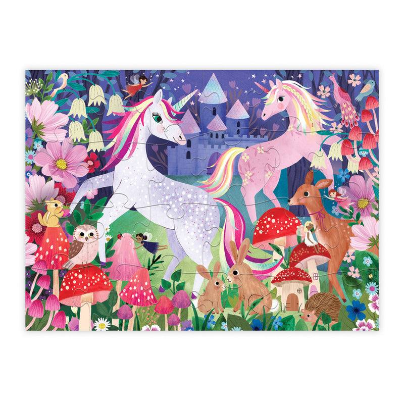 Crocodile Creek Unicorn Castle Little Building Puzzle 24 pc