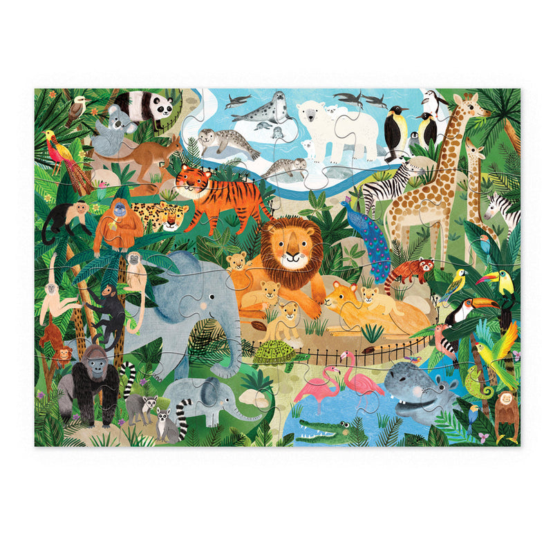 Crocodile Creek Zoo Little Building Puzzle 24 pc