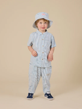 Goldie + Ace sailor stripe holiday shirt