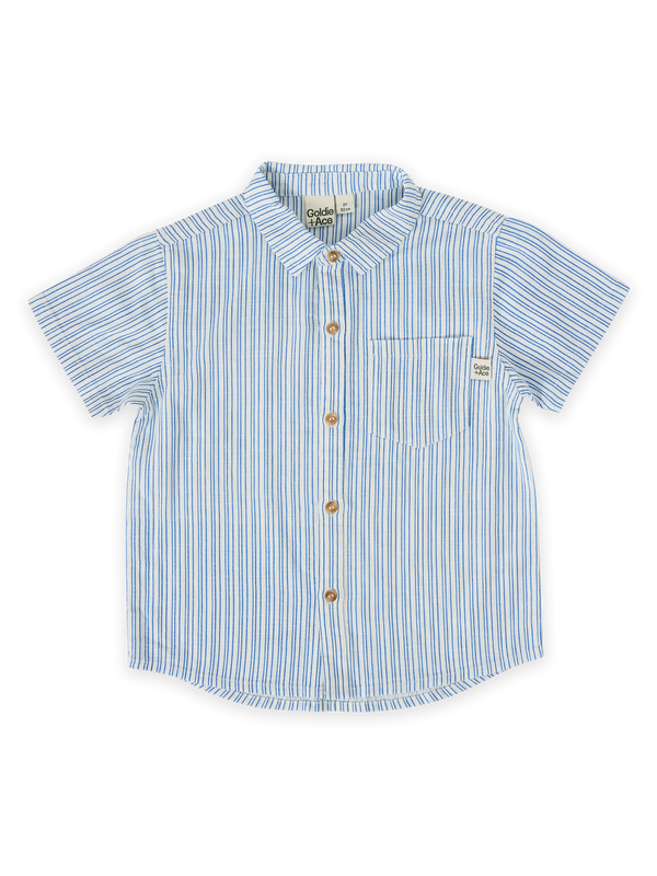 Goldie + Ace sailor stripe holiday shirt