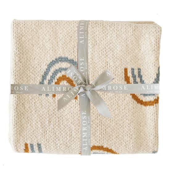 Alimrose Rainbow Baby Blanket in Blue