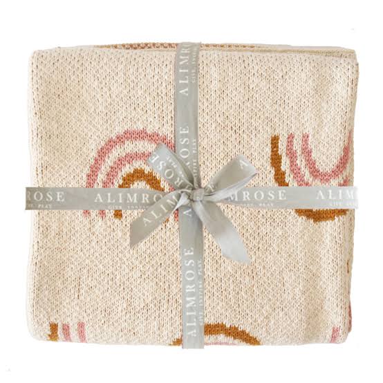 Alimrose Rainbow Baby Blanket in Pink