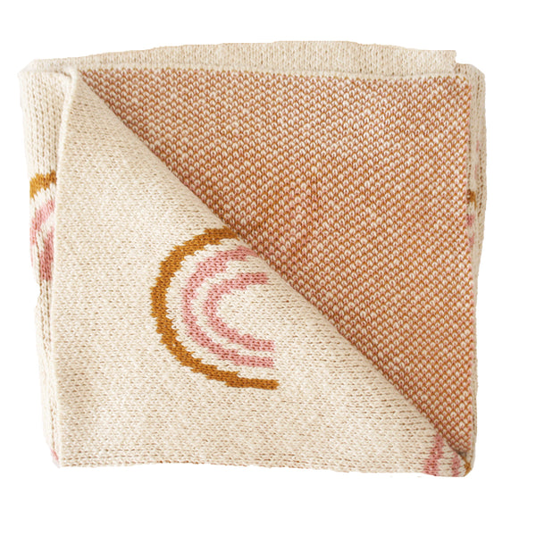 Alimrose Rainbow Baby Blanket in Pink