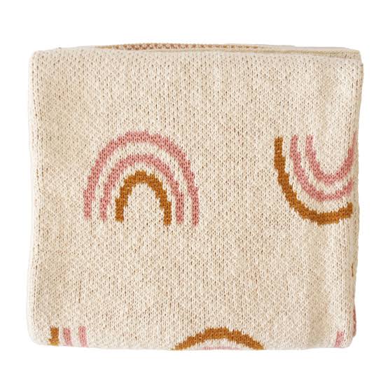 Alimrose Rainbow Baby Blanket in Pink