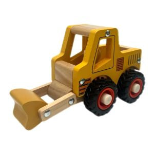 ToysLink wooden vehicle - Digger in yellow