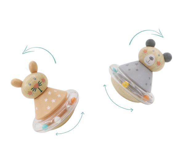 ToysLink Wooden Roly Poly Animals