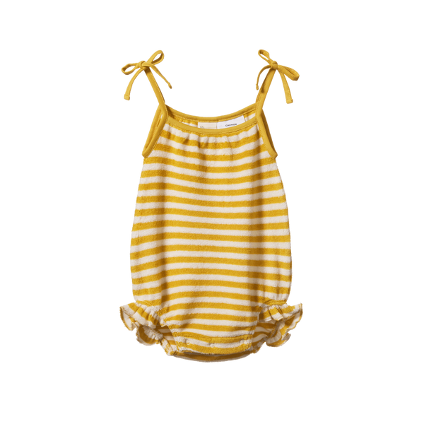 Nature Baby Sylvie suit in Golden sea stripe