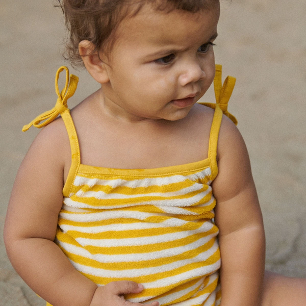 Nature Baby Sylvie suit in Golden sea stripe