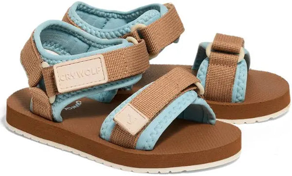 Crywolf beach sandal in sand & sky