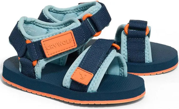 Crywolf beach sandal in navy pop