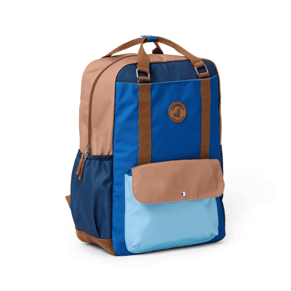 Crywolf Knapsack in deep sea colourblock