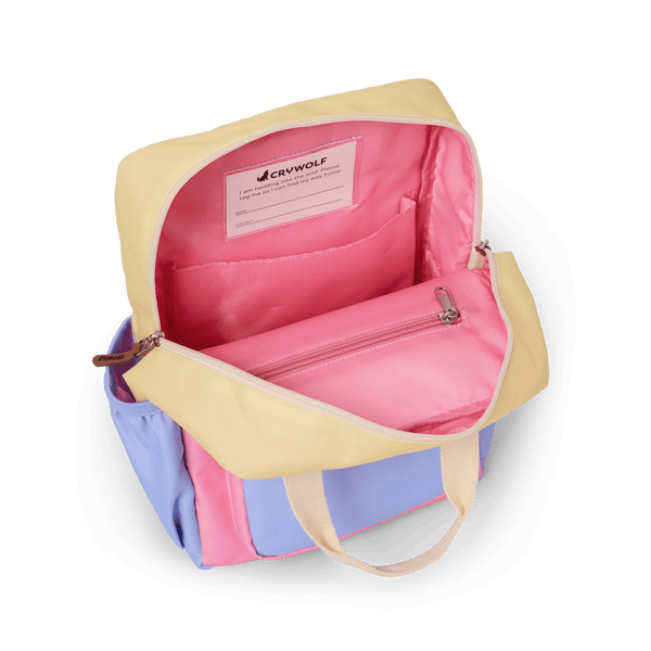 Crywolf Mini Backpack in pop colourblock