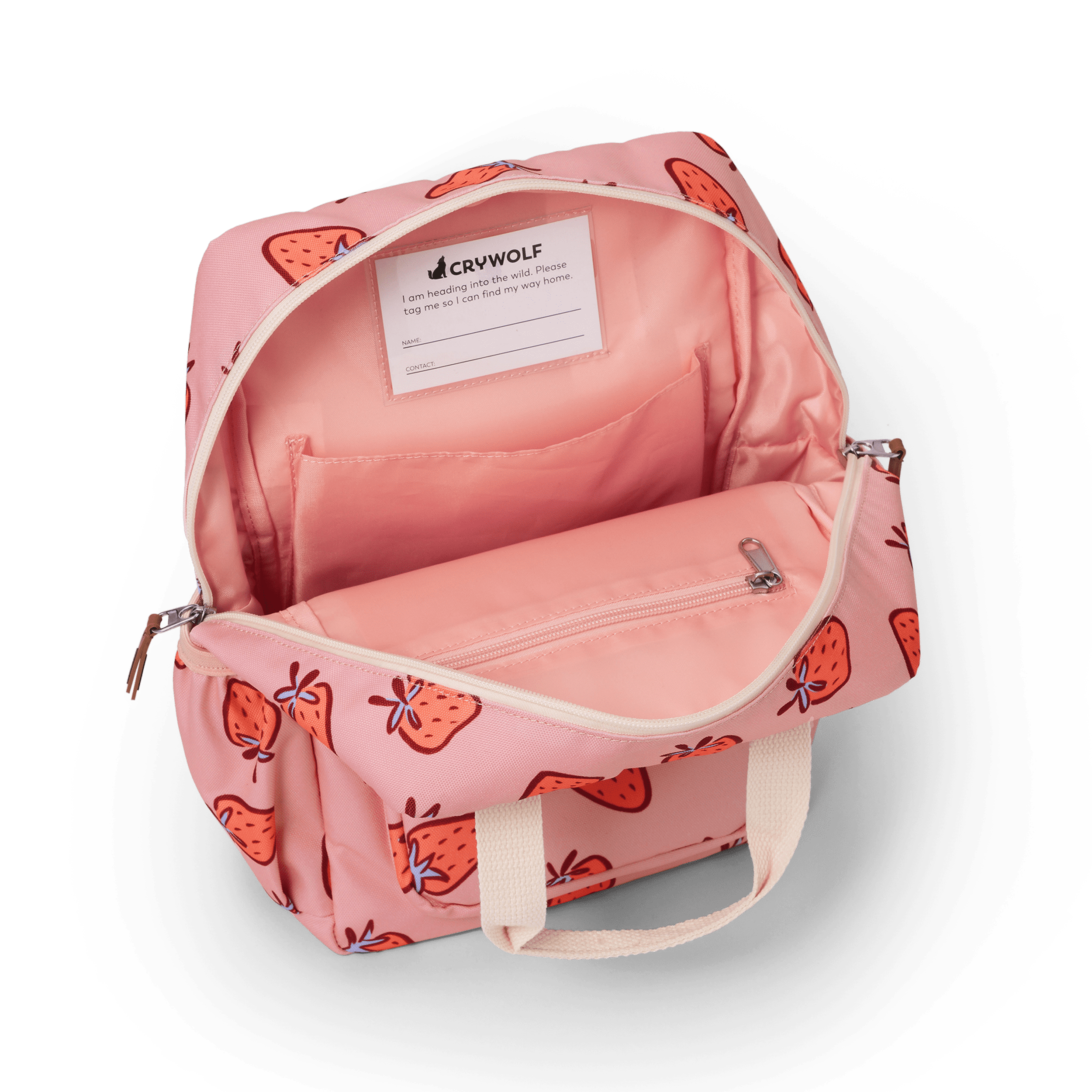 Crywolf Mini Backpack in strawberry splash
