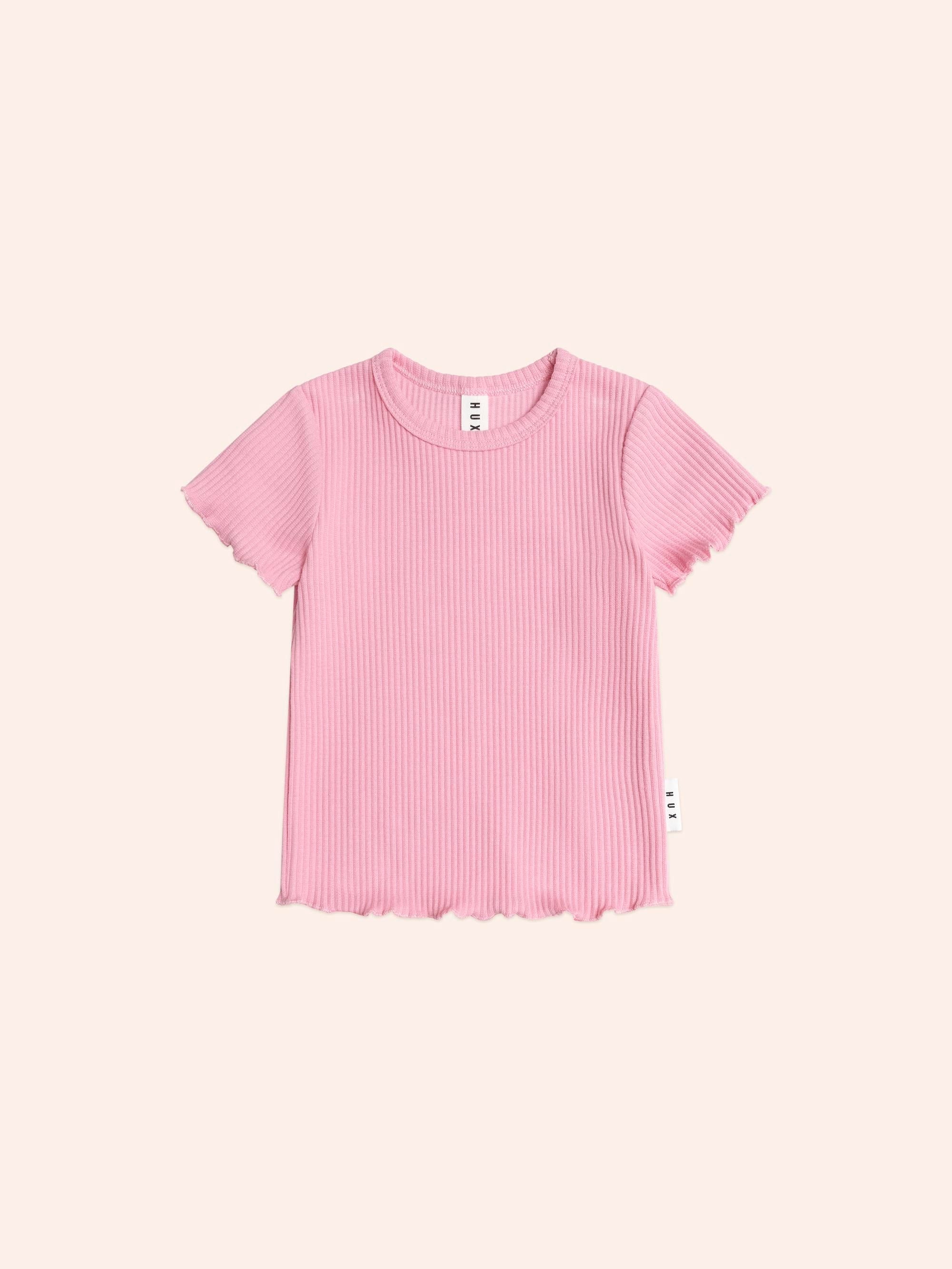 Huxbaby Pink Rib Tee