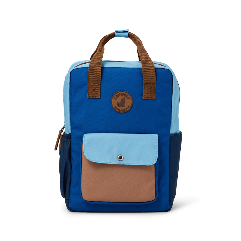 Crywolf Mini Backpack in deep sea colourblock