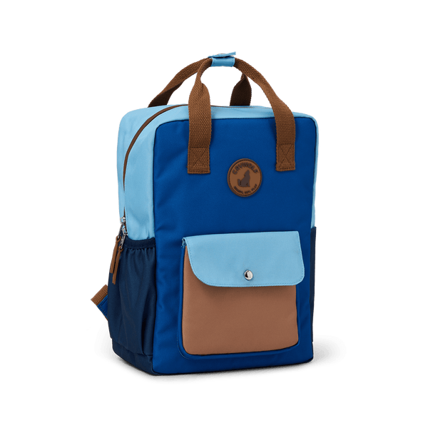 Crywolf Mini Backpack in deep sea colourblock