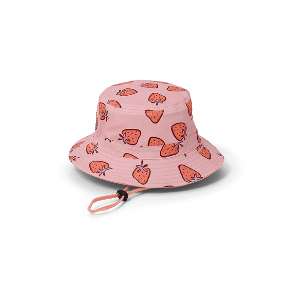 Crywolf reversible bucket hat in strawberry splash