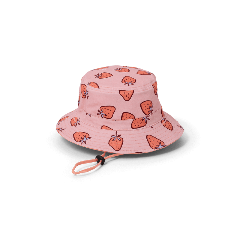 Crywolf reversible bucket hat in strawberry splash
