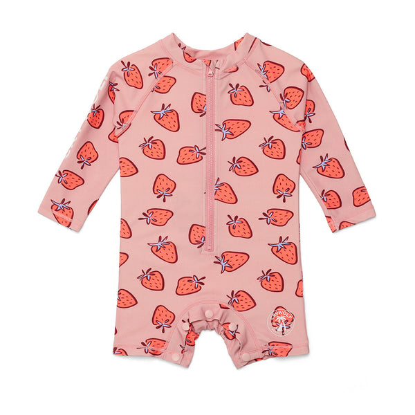 Crywolf  baby rash suit in strawberry splash