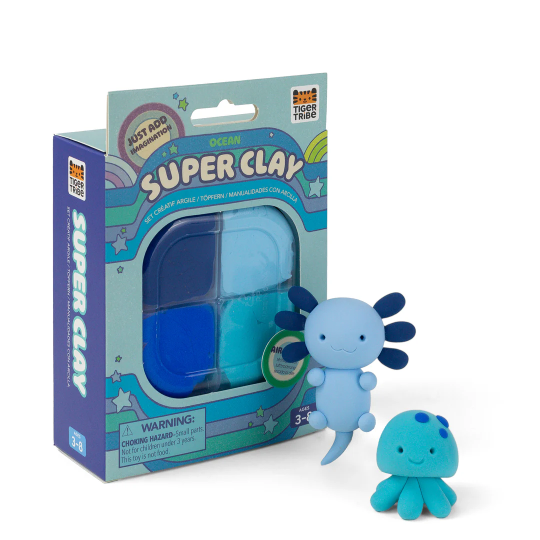 Tiger tribe super clay ocean in blue