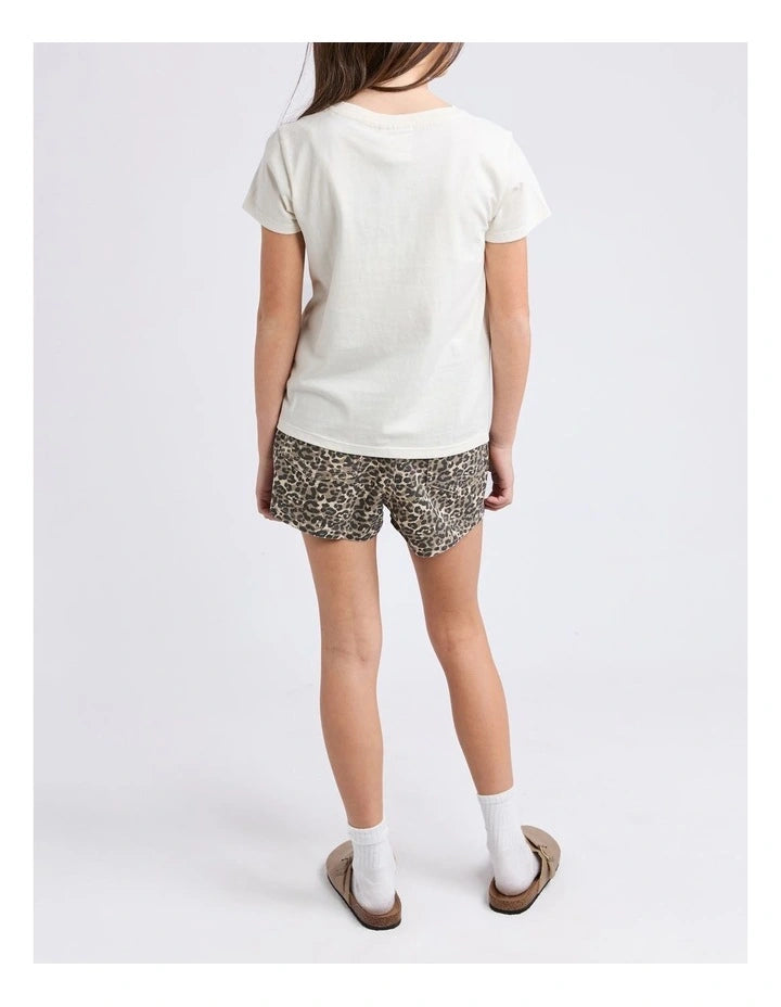 Eve Girl Chloe Cherry Frill Tee White