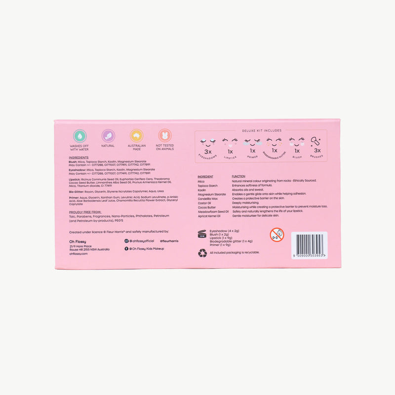 Oh Flossy x Fleur Harris Garden of Dreams deluxe make up and glitter set