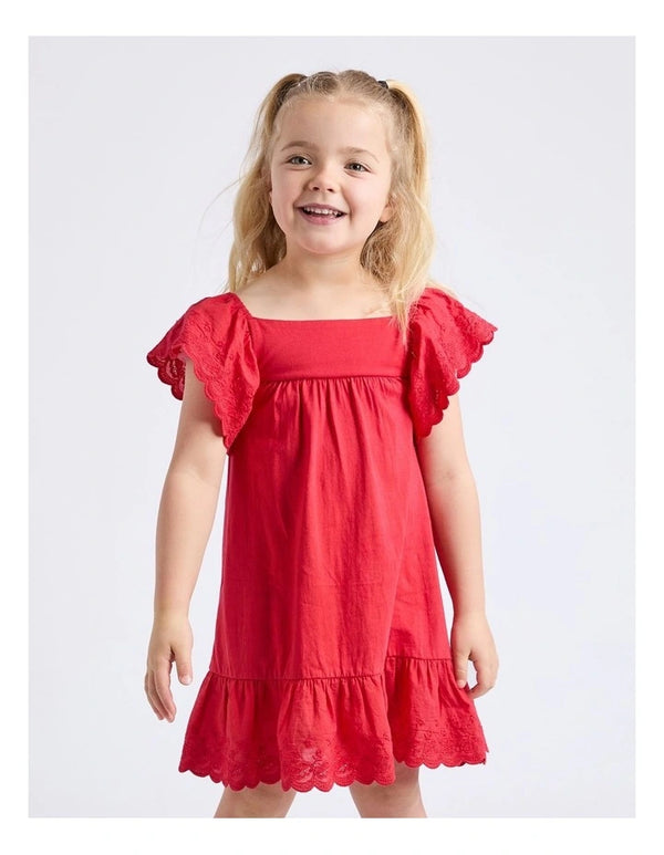 Eve Girl Maisie Dress in Red