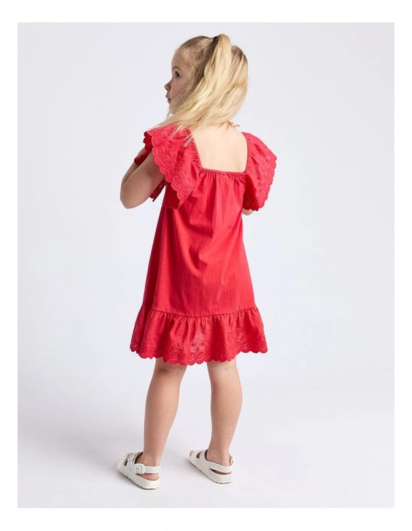 Eve Girl Maisie Dress in Red