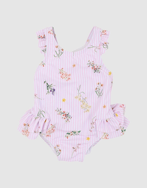 Minihaha Myra Print Frill Back Swimsuit