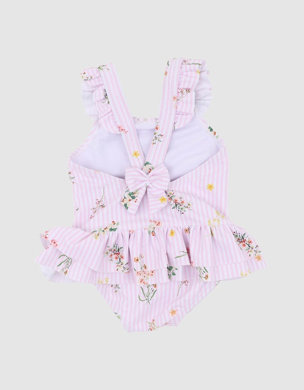 Minihaha Myra Print Frill Back Swimsuit