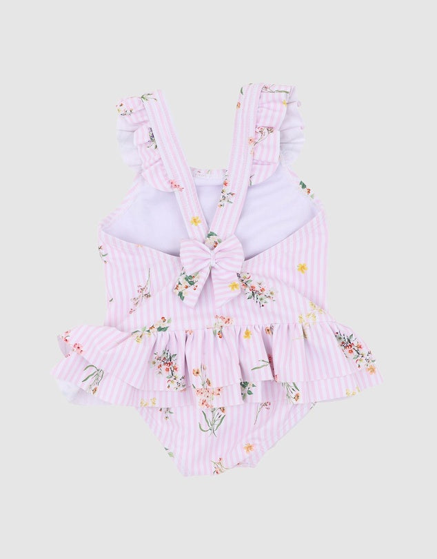 Minihaha Myra Print Frill Back Swimsuit