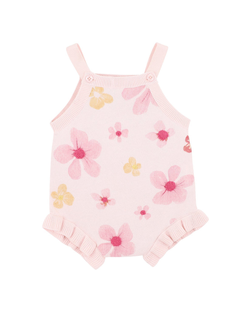 Bebe Grow Wild Knitted Flower Bodysuit