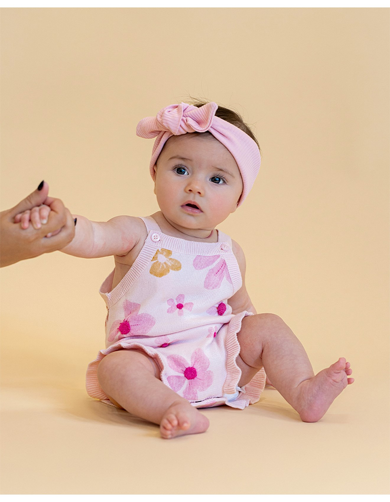 Bebe Grow Wild Knitted Flower Bodysuit