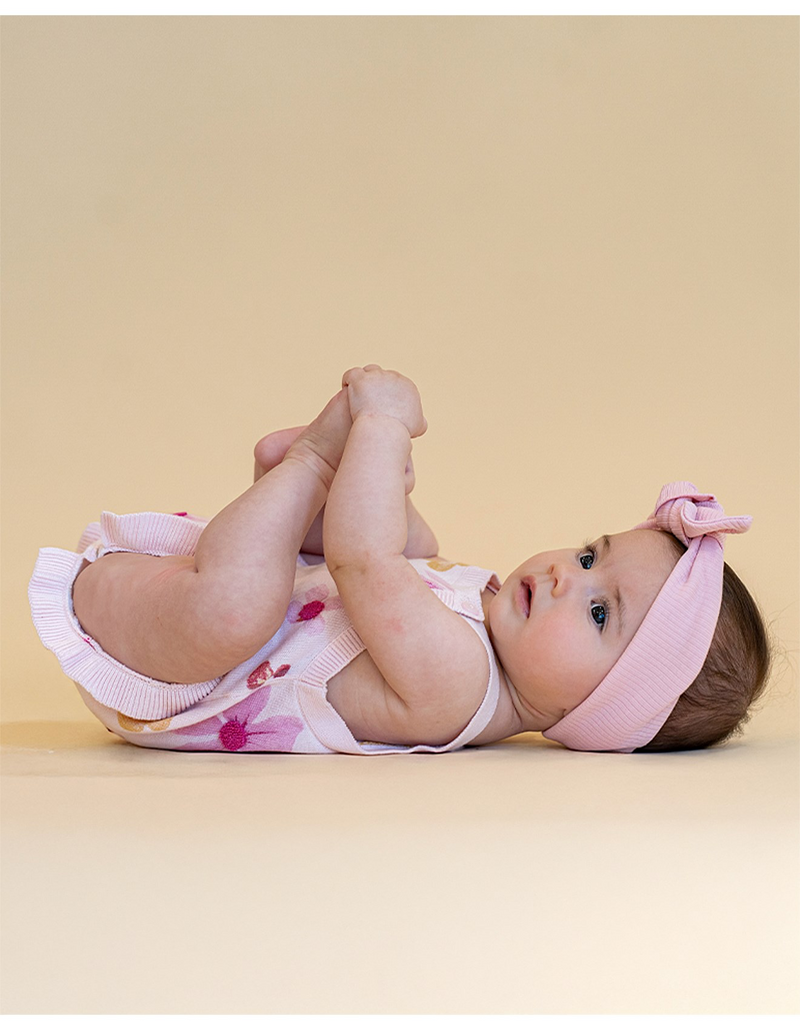 Bebe Grow Wild Knitted Flower Bodysuit