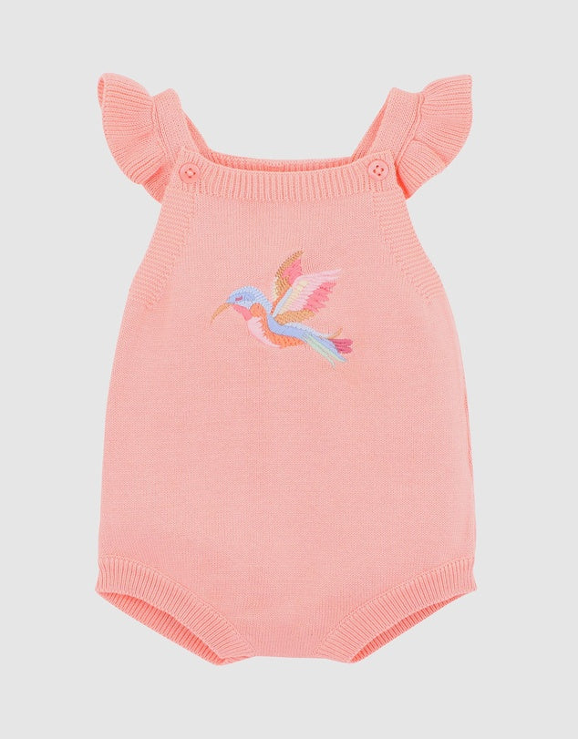 Bebe songbird embroidered knitted bodysuit