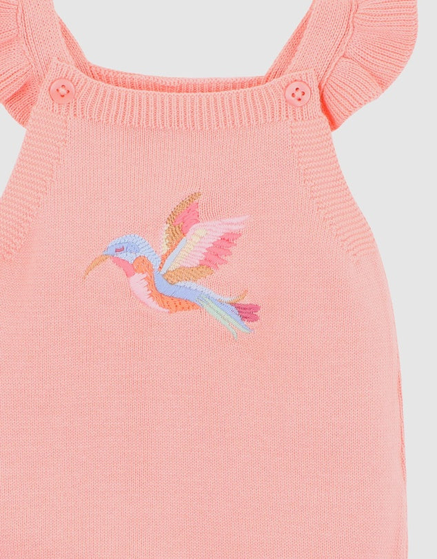 Bebe songbird embroidered knitted bodysuit