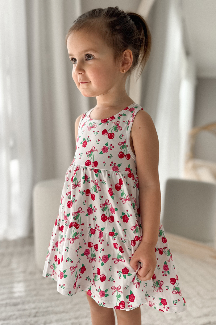Milky Sweet Cherry Dress