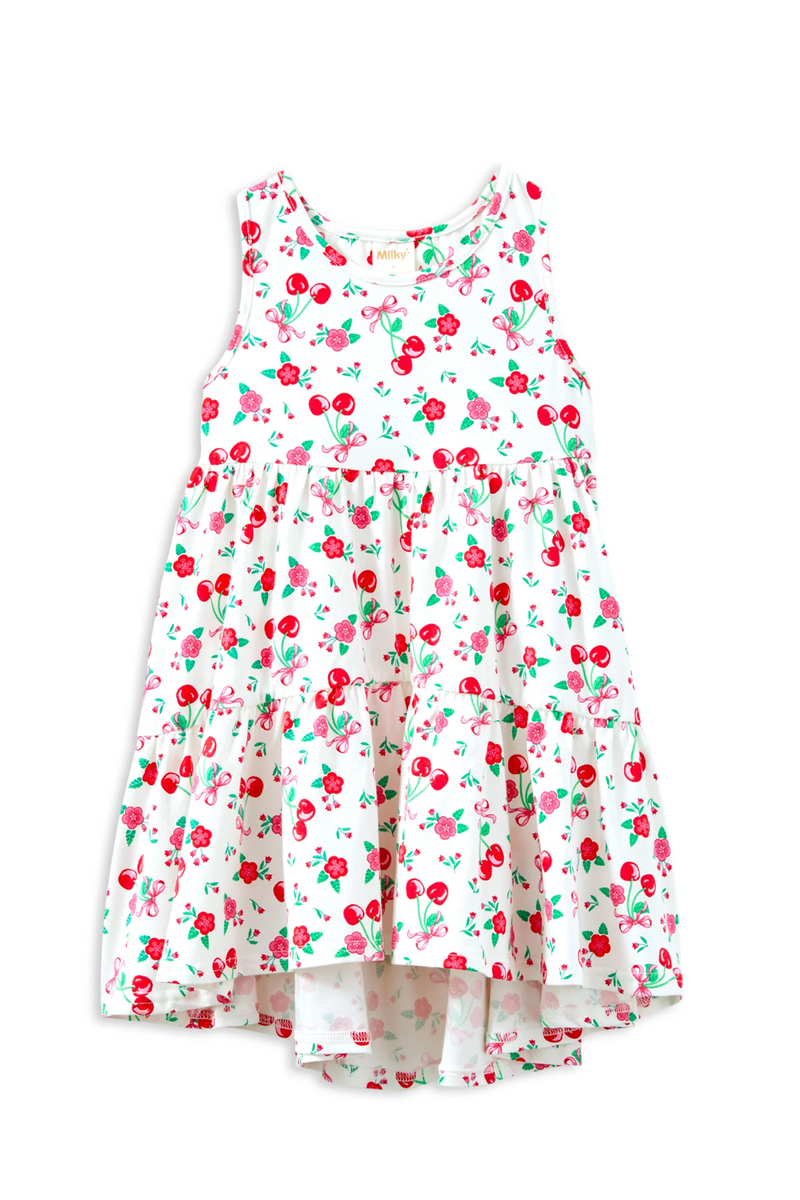 Milky Sweet Cherry Dress