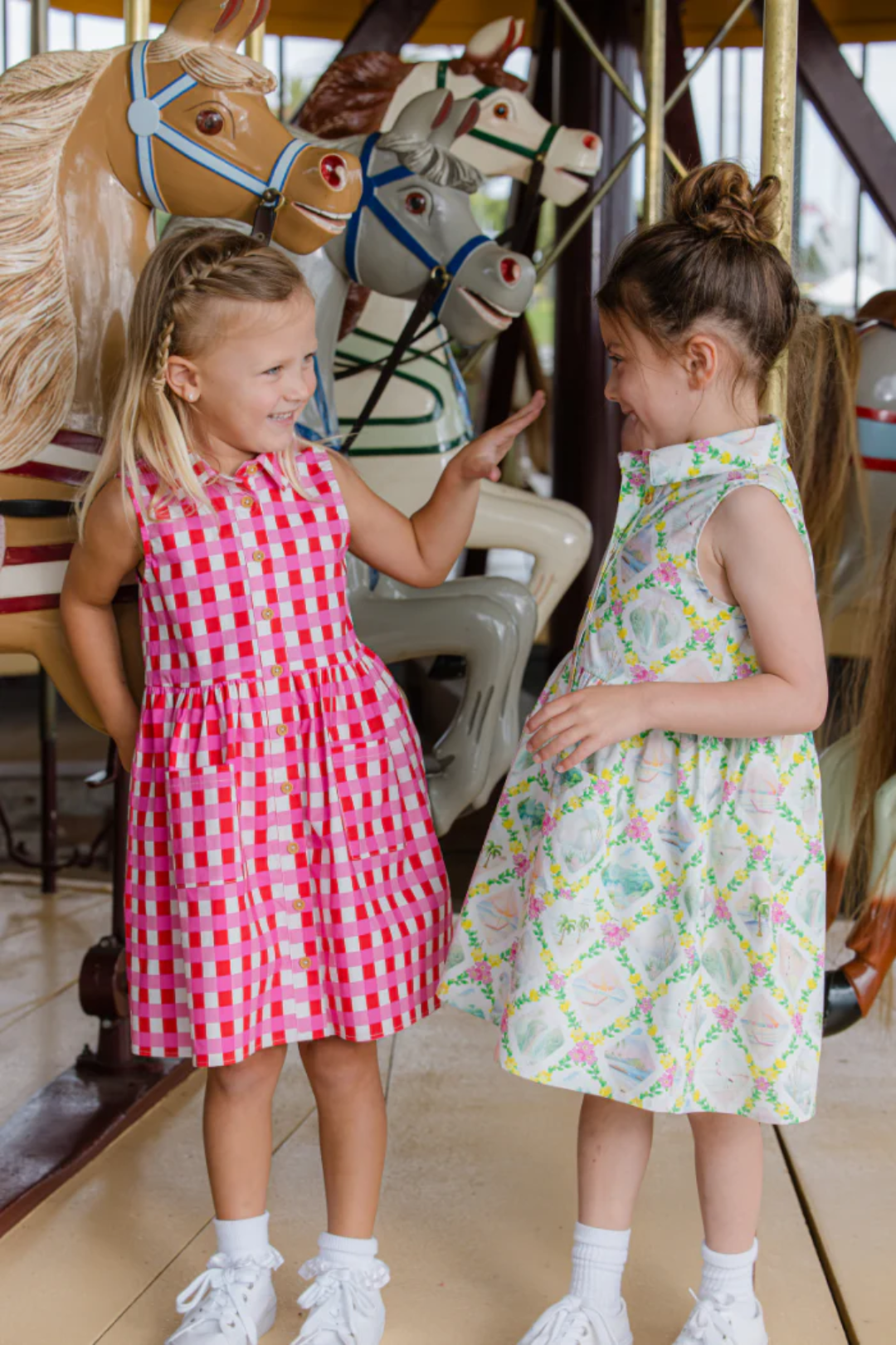Milky Lollipop Check Dress in pink check