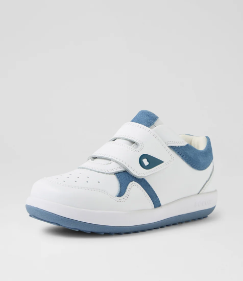 Bobux I Walk Baseline Junior White Elemental Blue Multi Sneakers