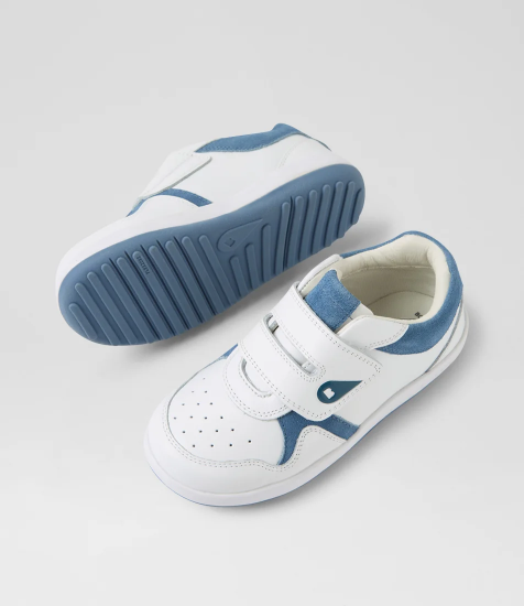 Bobux I Walk Baseline Junior White Elemental Blue Multi Sneakers
