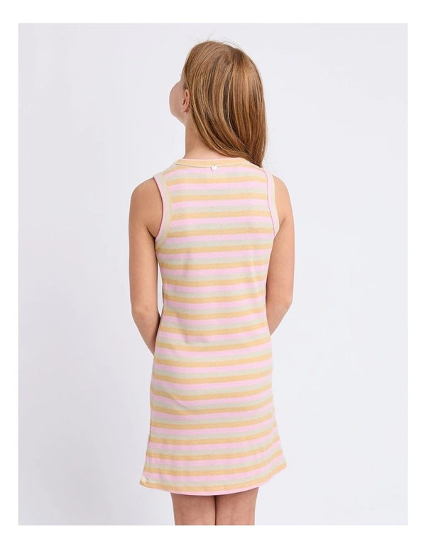 Eve Girl Callie Rib Tank Dress Pink
