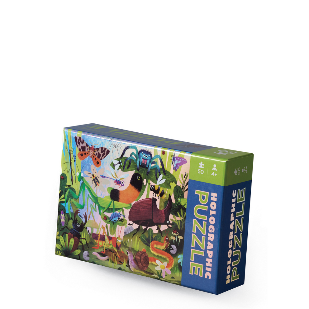 Crocodile Creek Backyard Bugs 50pc Holographic Puzzle