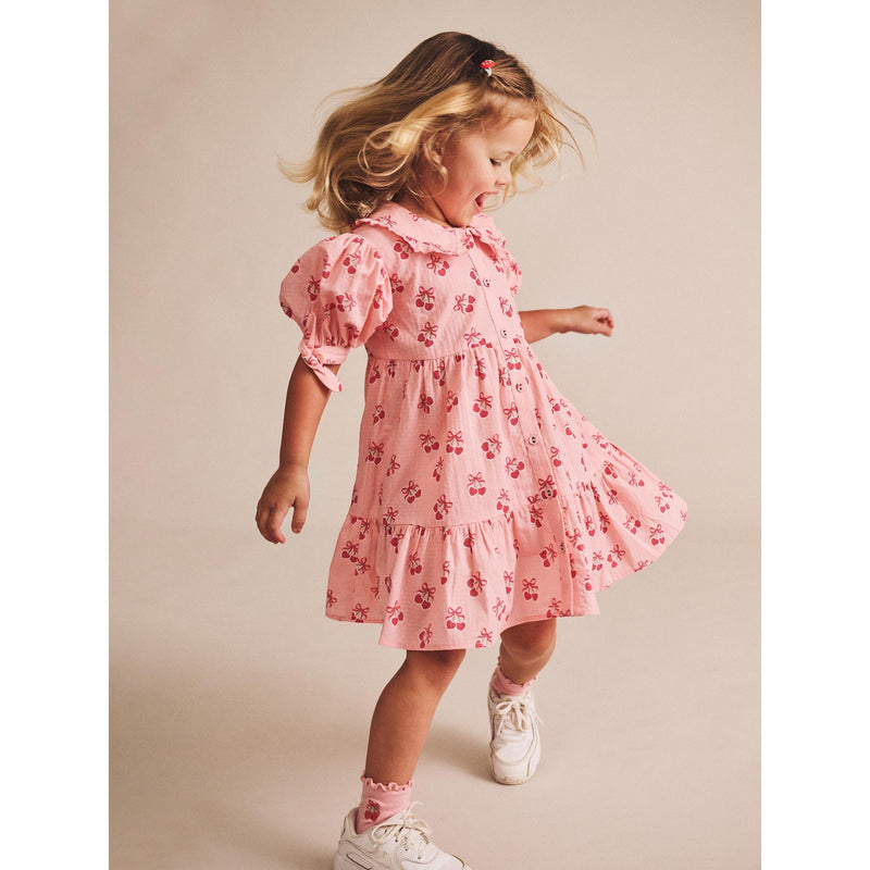 Huxbaby cherry pie tiered smock dress