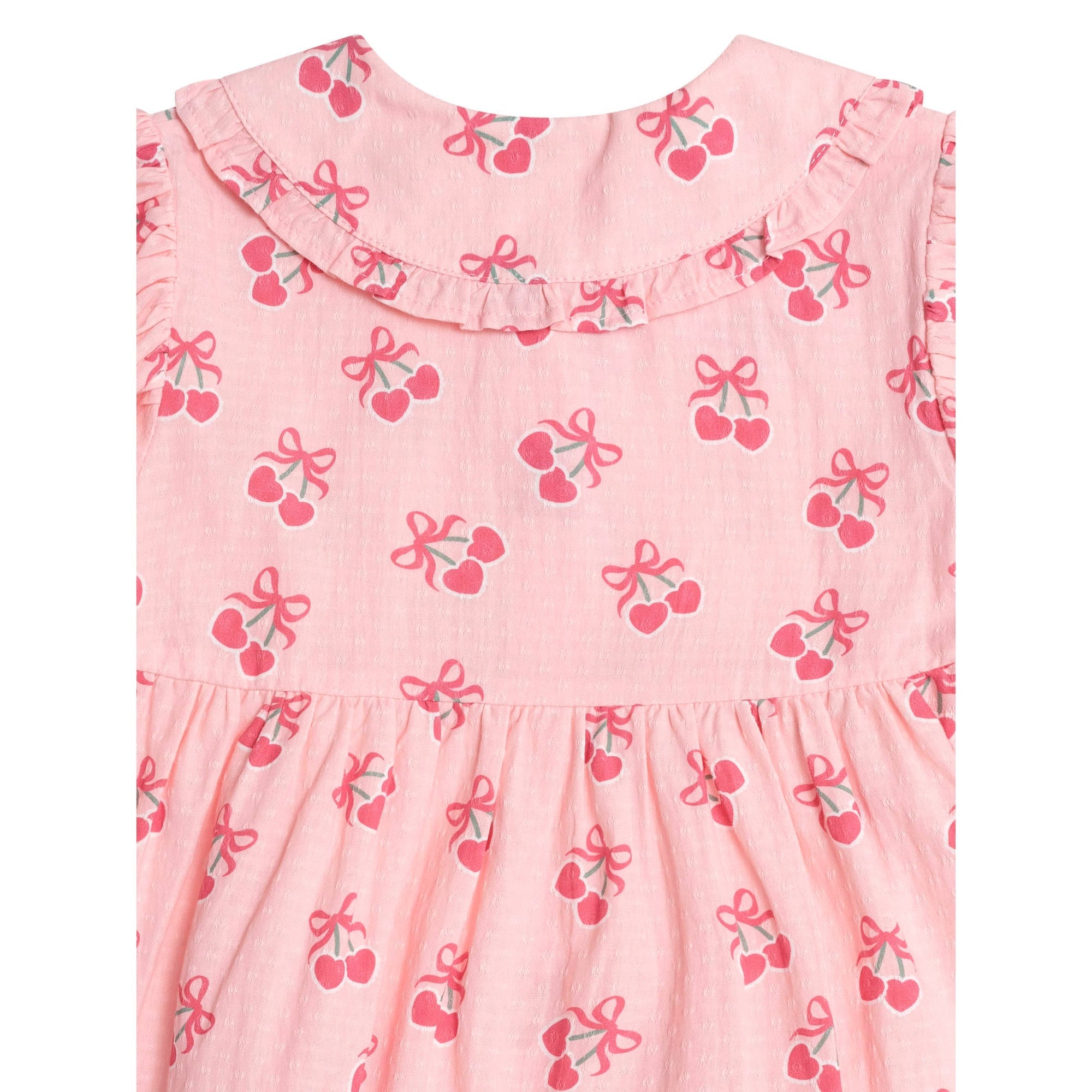 Huxbaby cherry pie tiered smock dress