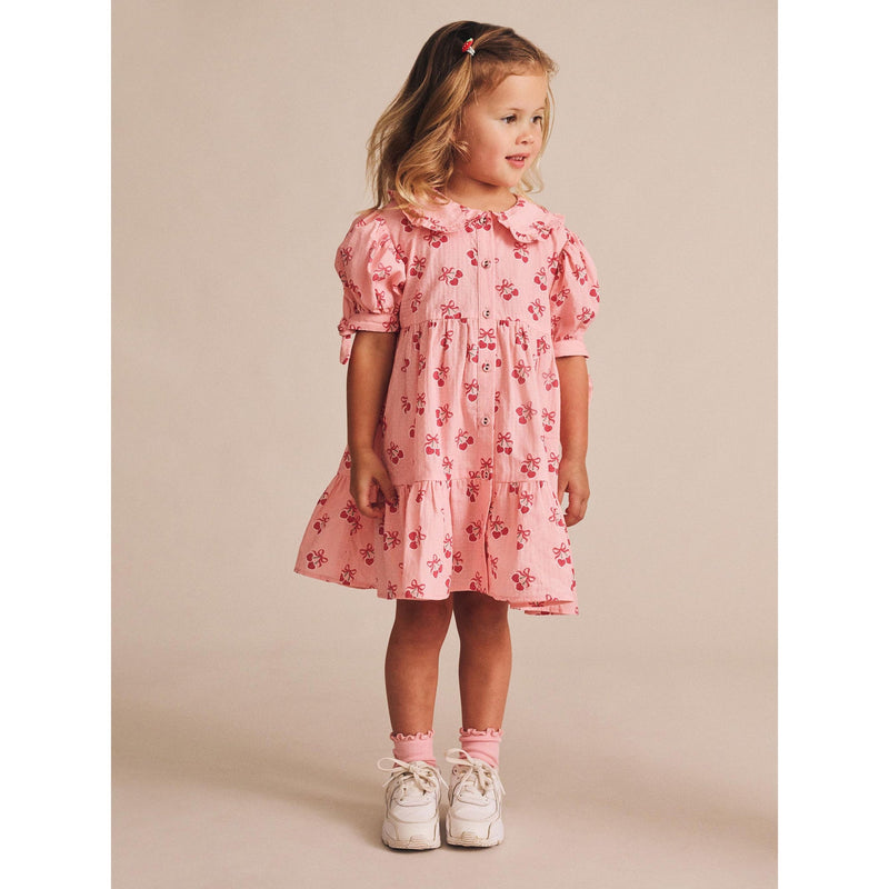 Huxbaby cherry pie tiered smock dress