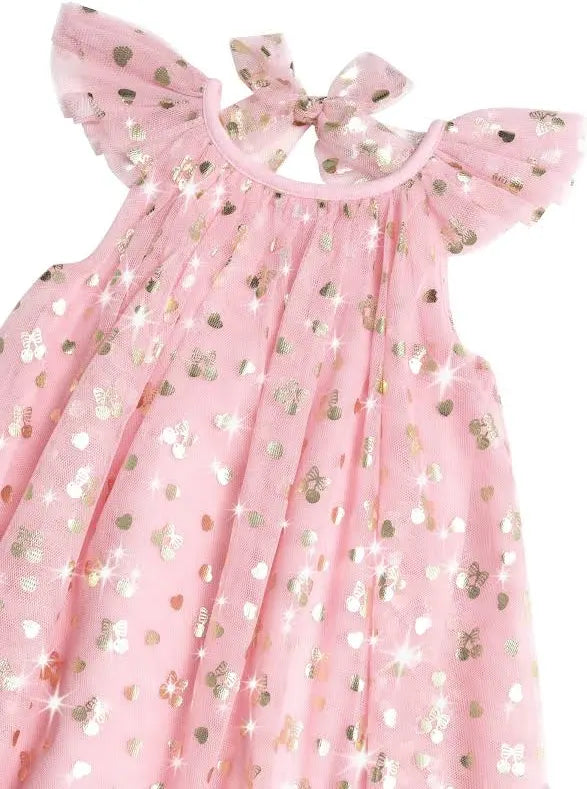 Huxbaby Golden Cherries Princess Tulle Dress