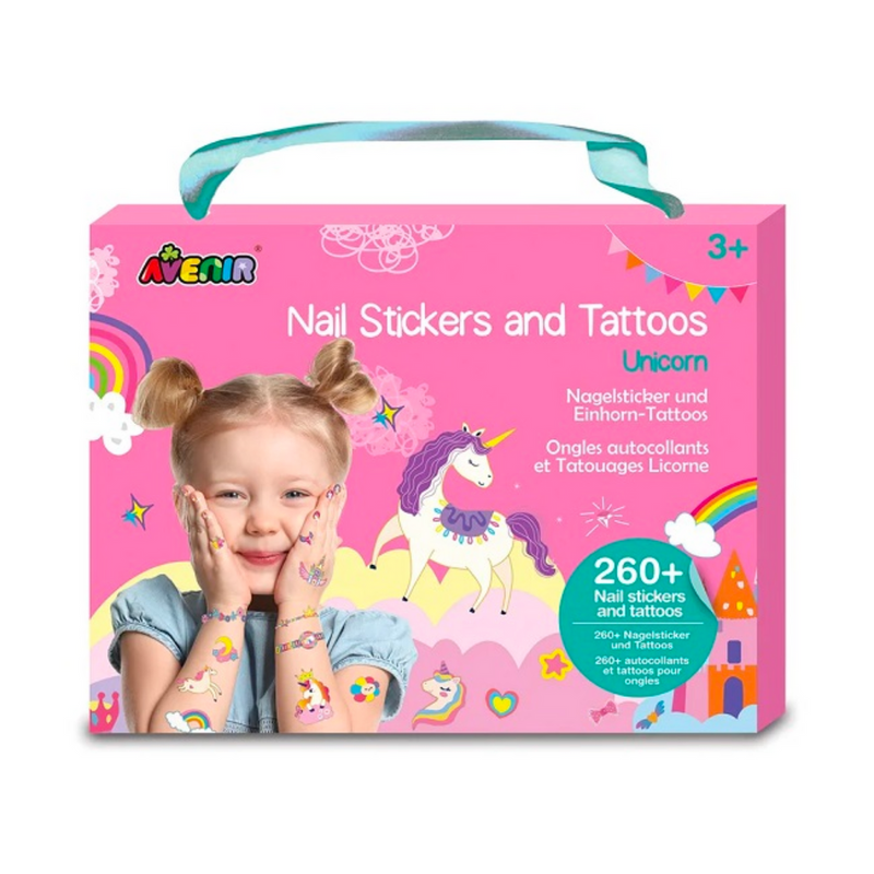 Avenir Nail Stickers and Tattoos - Unicorn