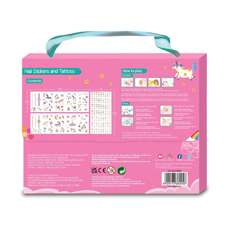 Avenir Nail Stickers and Tattoos - Unicorn
